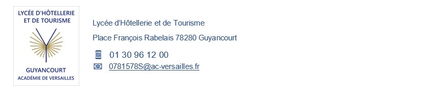 Lycée d'Hôtellerie et de Tourisme - Guyancourt
